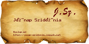 Jónap Szidónia névjegykártya